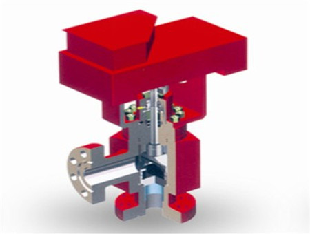 Hydraulic orifice plate throttle valve
